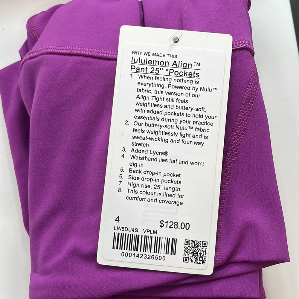 lululemon Align Pant 25” *Pockets